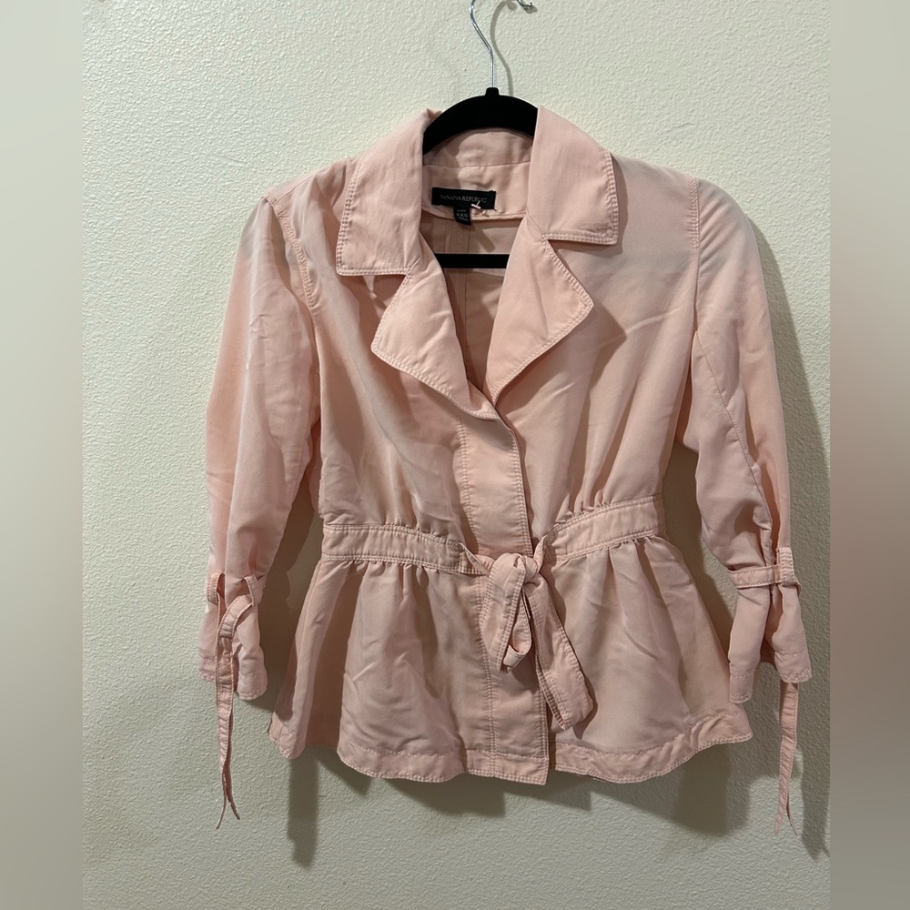 Banana Republic Light Pink Trench Coat